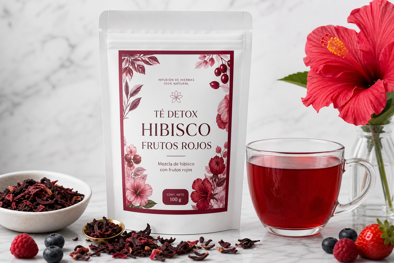 Té Detox Hibisco Frutos Rojos